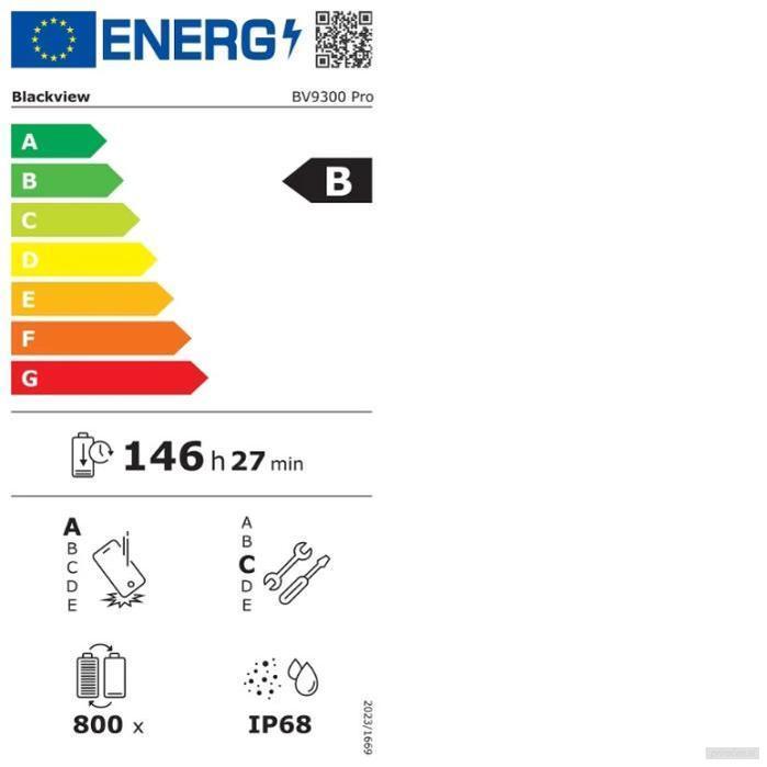 Blackview pametni robustni telefon BV9300 Pro 12GB+256GB z vgrajeno 100LM svetilko, črn-PRIROCEN.SI