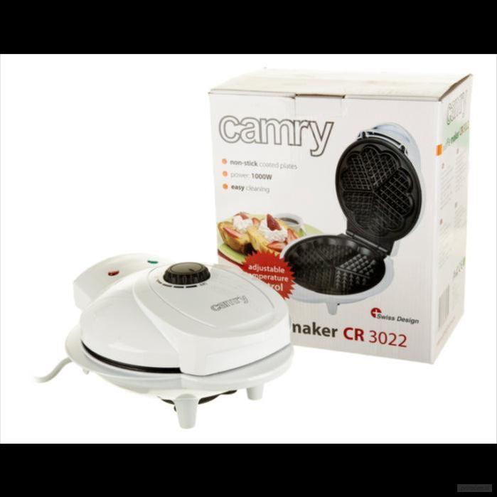 Camry aparat za peko vafljev 1000 W bel-PRIROCEN.SI