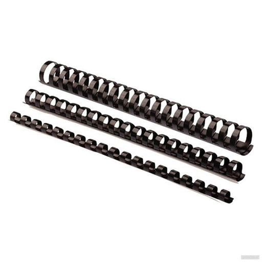 Fellowes plastične špirale 10 mm, črna (za 41-55 listov), 100 kosov-PRIROCEN.SI