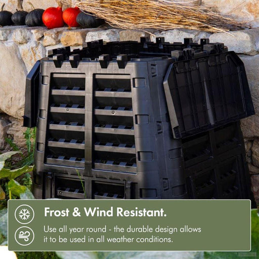 VonHaus Kompostnik - 480L črn 2500597-PRIROCEN.SI