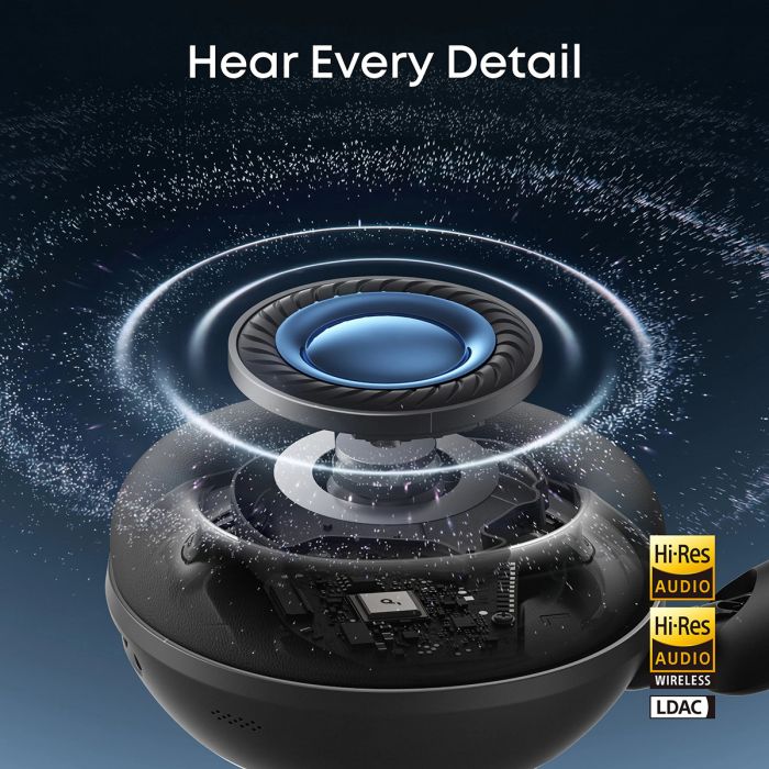 Anker Soundcore Space 2 naglavne Bluetooth slušalke, črne-PRIROCEN.SI