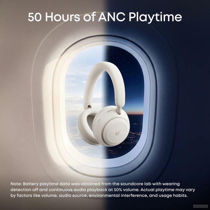 Anker Soundcore Space 2 naglavne Bluetooth slušalke, bele-PRIROCEN.SI