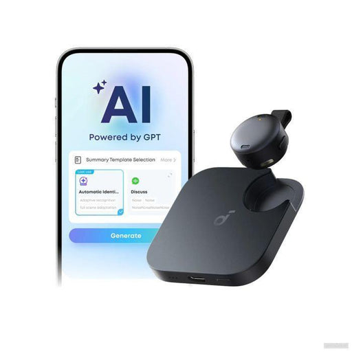 Anker Soundcore Work pametni AI snemalnik zvoka, črn-PRIROCEN.SI