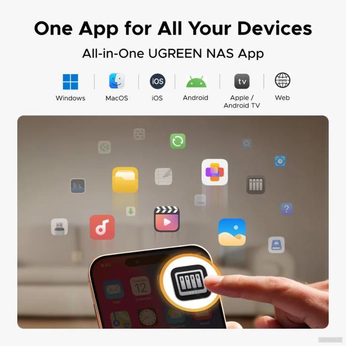 Ugreen NASync DH2300 za 2 diska, ARM 8-jedrni, 4GB DDR4, 1Gbe mreža-PRIROCEN.SI