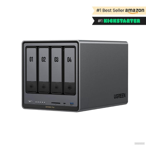 Ugreen NASync DXP4800 Plus za 4+2 diska, Intel 8505, 8GB DDR5, 1x2.5GbE in 1x 10GbE mreža-PRIROCEN.SI