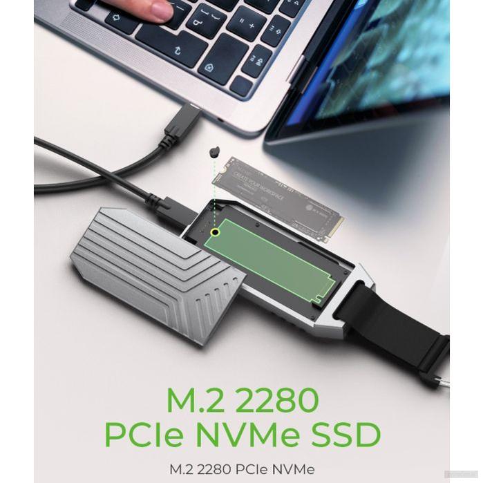 IcyBox IB-1919M-C42 USB4 Gen 3x2 ohišje za M.2 NVMe SSD-PRIROCEN.SI