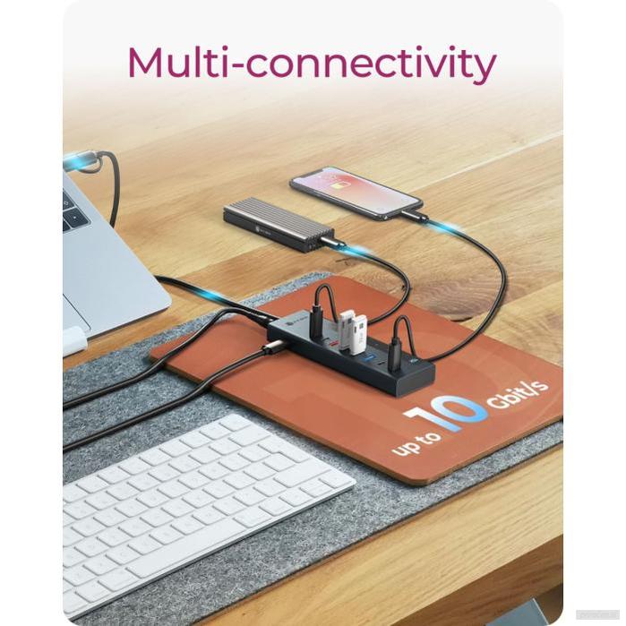 IcyBox IB-HUB1743-CPD 9-v-1 USB-C/A hub vmesnik z PD-PRIROCEN.SI