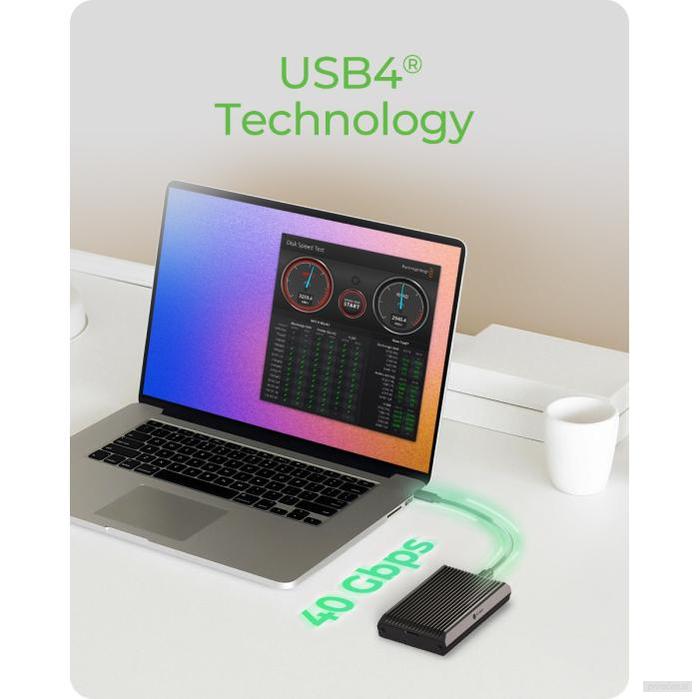 IcyBox IB-1920M-C42 ohišje za M.2 NVMEe z USB 4 tehnologijo-PRIROCEN.SI