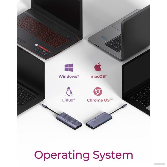 IcyBox IB-DK4062-CPD 12-v-1 DockingStation priklopna postaja s trojnim video priključkom-PRIROCEN.SI