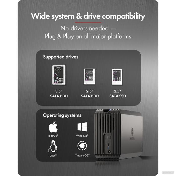 IcyBox IB-RD3720-CU3 RAID sistem za 2x 3,5"/2,5" SATA HDD in SSD diska z RAID stikalom-PRIROCEN.SI