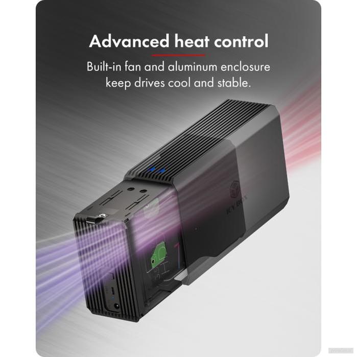IcyBox IB-RD3720-CU3 RAID sistem za 2x 3,5"/2,5" SATA HDD in SSD diska z RAID stikalom-PRIROCEN.SI