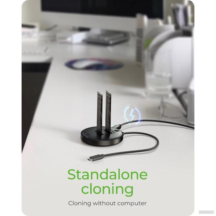 IcyBox IB-1612MCL-C31 priklopna in postaja za kloniranje M.2 NVMe SSD diskov-PRIROCEN.SI