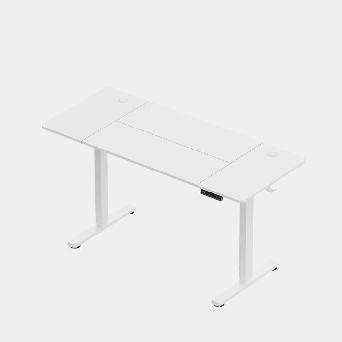 VonHaus Bela električno nastavljiva dvižna pisalna miza 140 × 60 cm z USB-C polnilnim priključkom-0