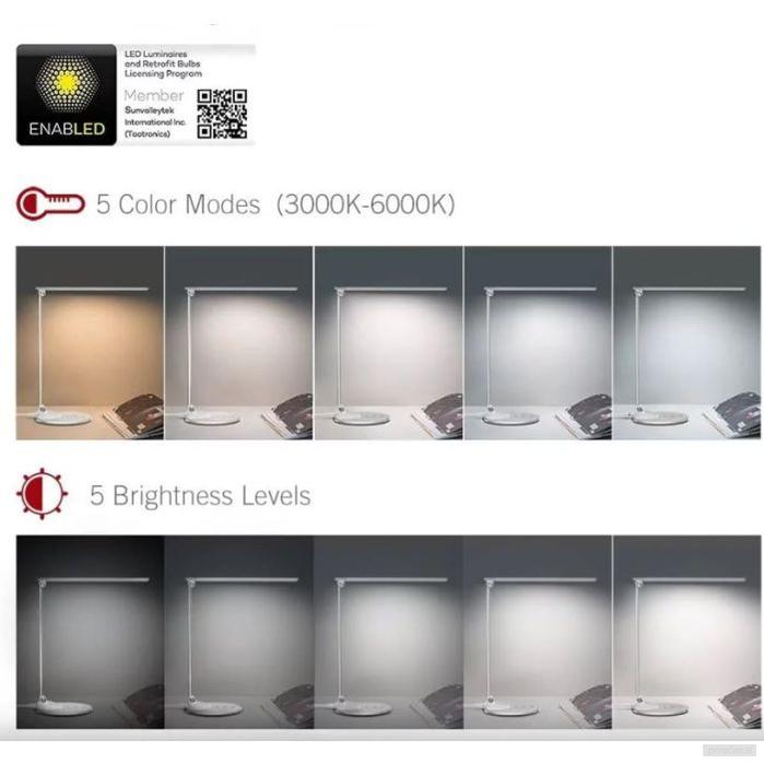 TaoTronics TT-DL069 namizna svetilka srebrna-PRIROCEN.SI