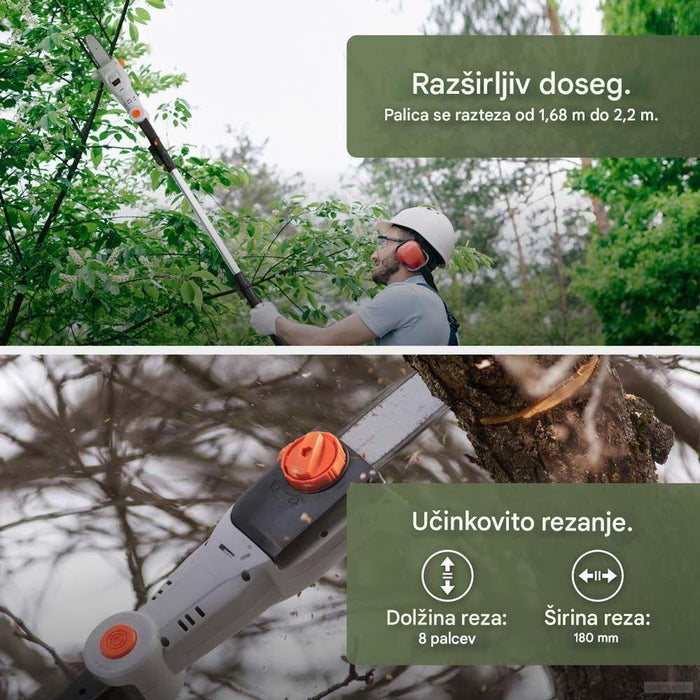 VonHaus Brezžična teleskopska verižna žaga 3519007-PRIROCEN.SI