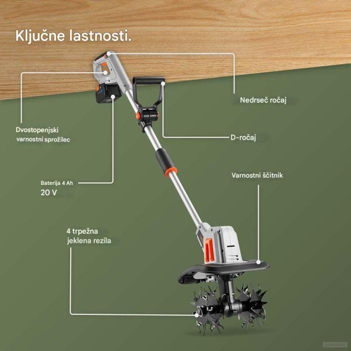 VonHaus Akumulatorski vrtni rahljalnik G-Series 20V-PRIROCEN.SI