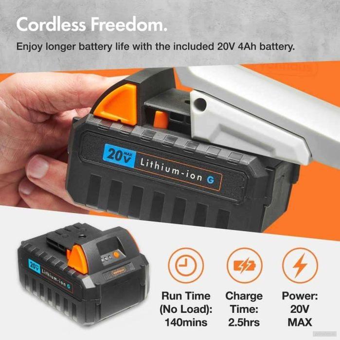 VonHaus Baterija 20V - litij-ionska baterija 4Ah-PRIROCEN.SI