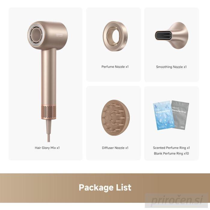 Dreame Glory Mix sušilnik za lase, zlat-PRIROCEN.SI