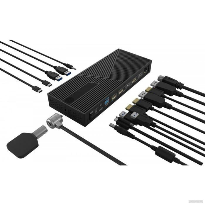 IcyBox IB-DK2246AC 11 v 1 USB-C hibridna priklopna postaja z DisplayLink-PRIROCEN.SI