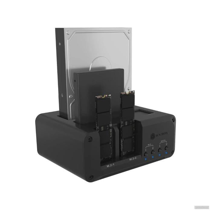 IcyBox IB-2925MS-CU31 priklopna in klonirna postaja za M.2 NVMe SSD & 2,5/3,5 SATA SSD/HDD-PRIROCEN.SI