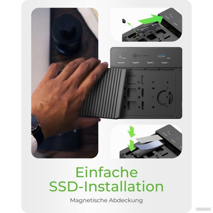 ICY BOX IB-4013MCL-C4 klonirna postaja-PRIROCEN.SI