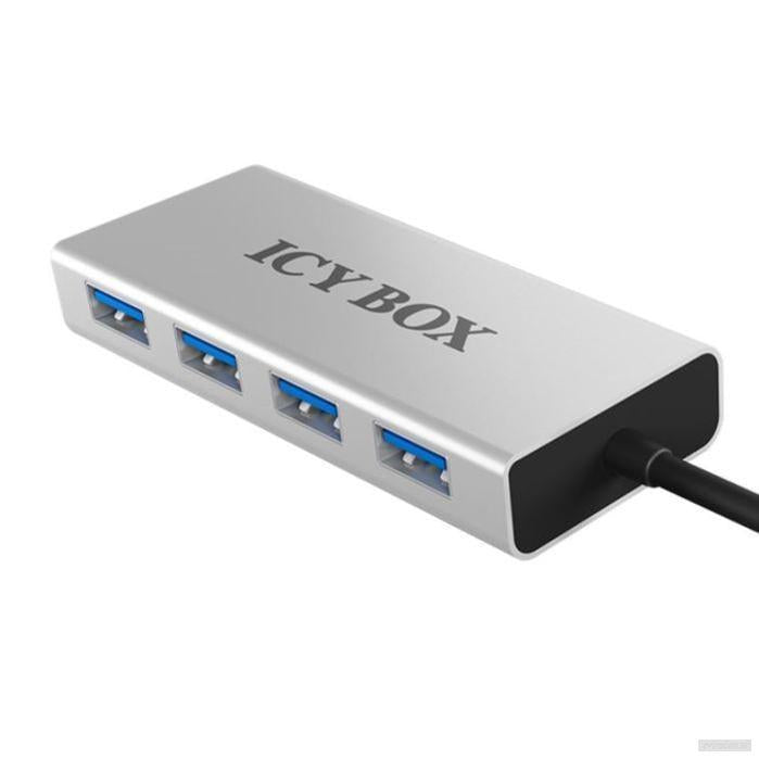 Icxbox IB-AC6104 4-Portni Hub s priključkom USB 3.0 Type-A-PRIROCEN.SI
