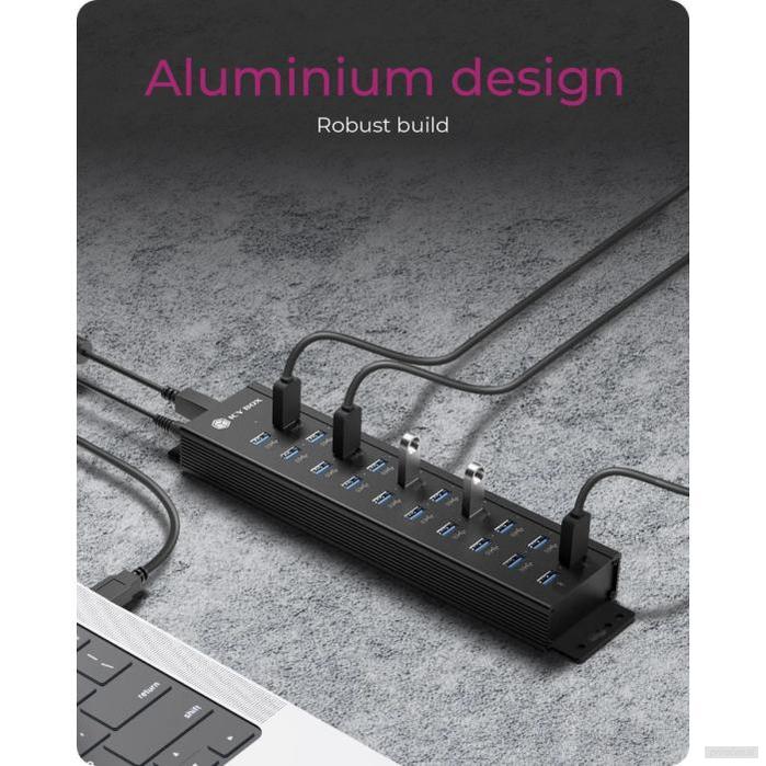 IcyBox IB-HUB1720-U3 20 v 1 portni USB hub-PRIROCEN.SI