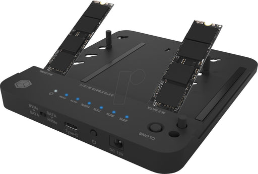 Icybox IB-2915MSCL-C31 "clone& dock" postaja za M.2 NVME & SATA 2,5”/3,5” SSD/HDD-PRIROCEN.SI