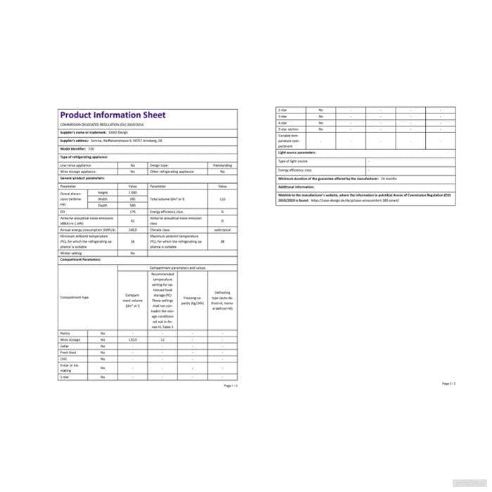 CASO WineComfort 380 Smart vinska vitrina-PRIROCEN.SI