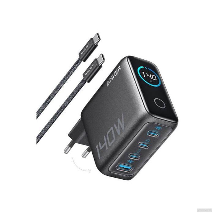 Anker 140W polnilec za prenosni računalnik, temno siv-PRIROCEN.SI