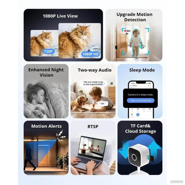 SONOFF notranja videonadzorna kamera CAM-S2, 1080P, Wi-Fi-PRIROCEN.SI