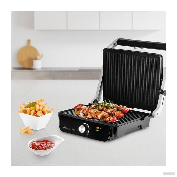 Ufesa Press Grill Jaya 2000 – električni kontaktni žar, 2000 W, z 180°-PRIROCEN.SI