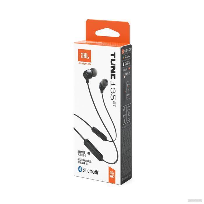 JBL Tune 135BT In-ear brezžične slušalke z mikrofonom, črne-PRIROCEN.SI
