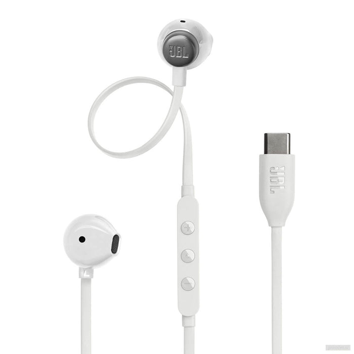 JBL USB-C žične slušalke Tune 305C, bele-PRIROCEN.SI