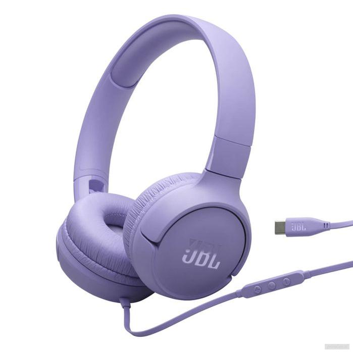 JBL Tune 520 USB-C žične slušalke, vijolične-PRIROCEN.SI