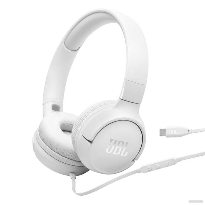 JBL Tune 520 USB-C žične slušalke, bele-PRIROCEN.SI
