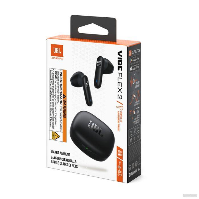 JBL Vibe Flex 2 TWS brezžične slušalke z mikrofonom, črne-PRIROCEN.SI