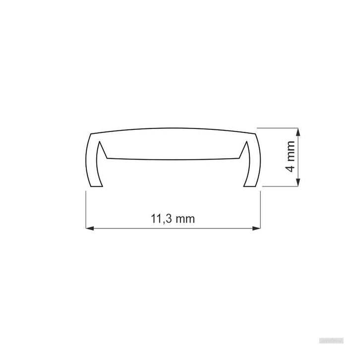 Difuzor za LED profile LINE/INLINE/CERLINE/DEOLINE, 2m-PRIROCEN.SI