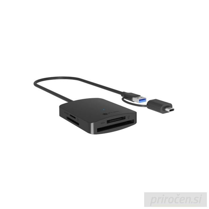 IcyBox IB-CR302-CU3 čitalec kartic USB 3.0 z USB-A in USB-C priključkom-PRIROCEN.SI