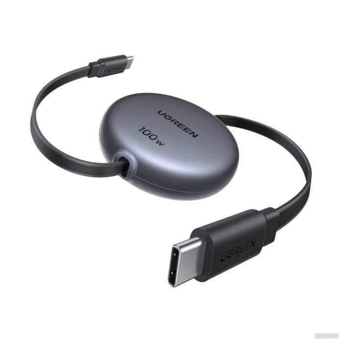 Ugreen USB-C na USB-C izvlečni polnilni kabel 100W, 1M-PRIROCEN.SI