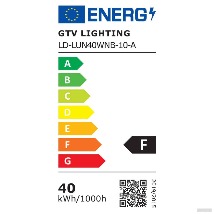 GTV stropna svetilka LUNA-A 40W 3200lm 4000K, črna LD-LUN40WNB-00-A-PRIROCEN.SI