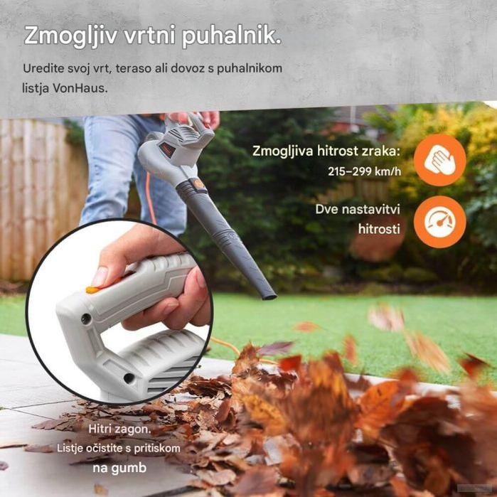 VonHaus Električni pihalnik listja 3000W-PRIROCEN.SI