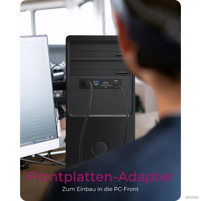 IcyBox IB-HUB1419-i3 6-v-1 USB ohišje HUB za 3,5" režo v računalniku-PRIROCEN.SI