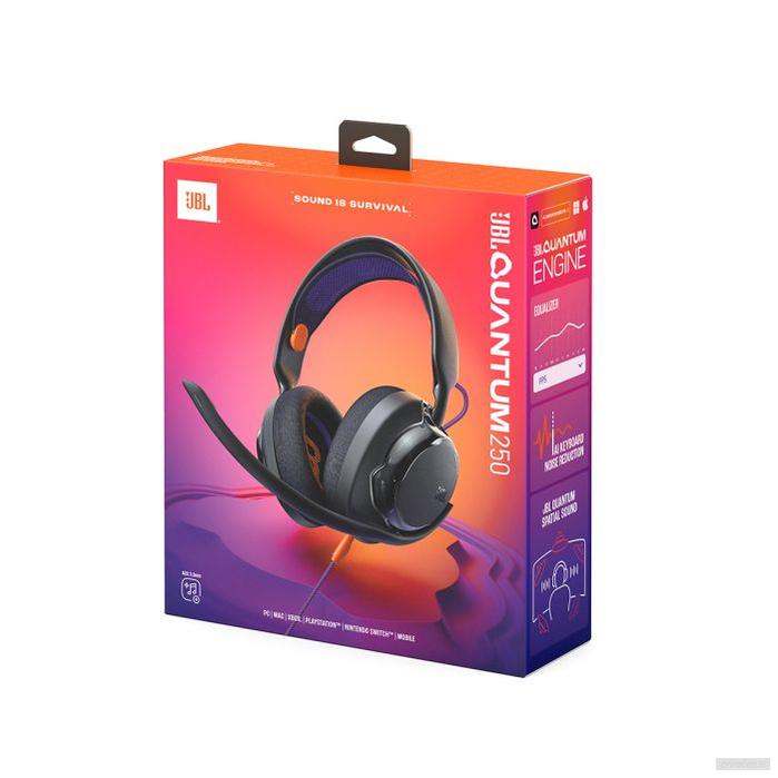 JBL Quantum 250 žične naglavne gaming slušalke, črne-PRIROCEN.SI