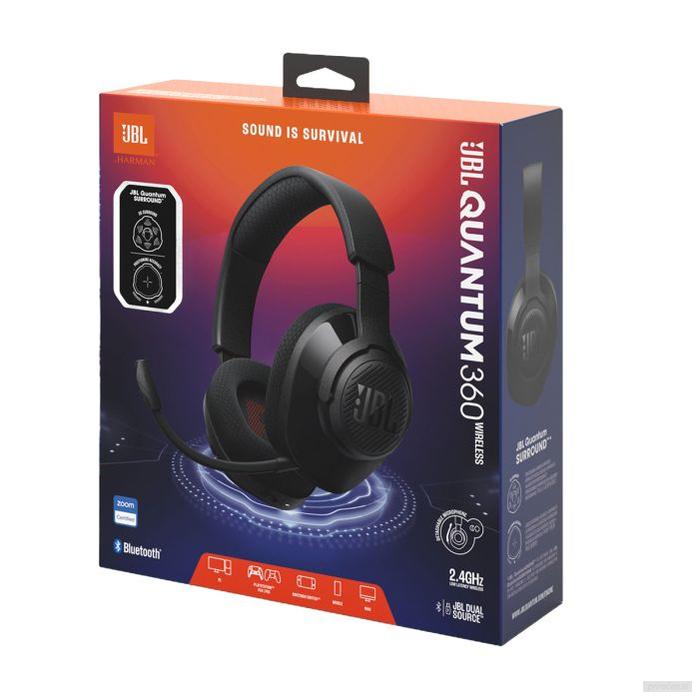 JBL Quantum 360 brezžične naglavne gaming slušalke, črne-PRIROCEN.SI