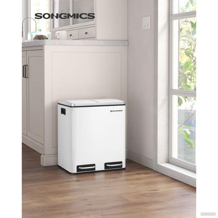 SONGMICS kuhinjski koš za smeti, 2 x 15 L-PRIROCEN.SI