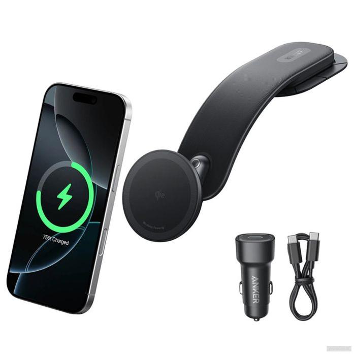 Anker Nano MagGo 15W brezžični avtopolnilec z nosilcem-PRIROCEN.SI