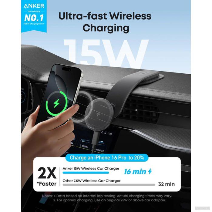 Anker Nano MagGo 15W brezžični avtopolnilec z nosilcem-PRIROCEN.SI