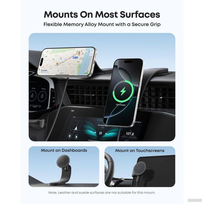 Anker Nano MagGo 15W brezžični avtopolnilec z nosilcem-PRIROCEN.SI