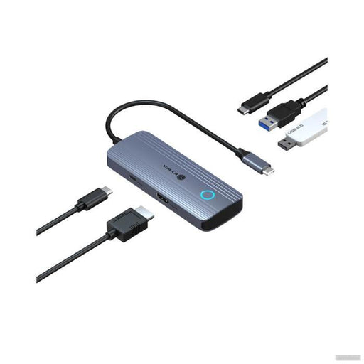 IcyBox IB-DK4081-SO Travel Docking USB-C priklopna postaja-PRIROCEN.SI